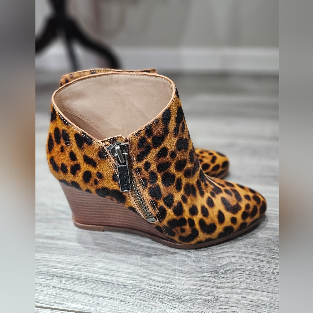 1.state leopard cowhide boho wedge bootie boots from Nordstrom size 7 - Picture 2 of 6